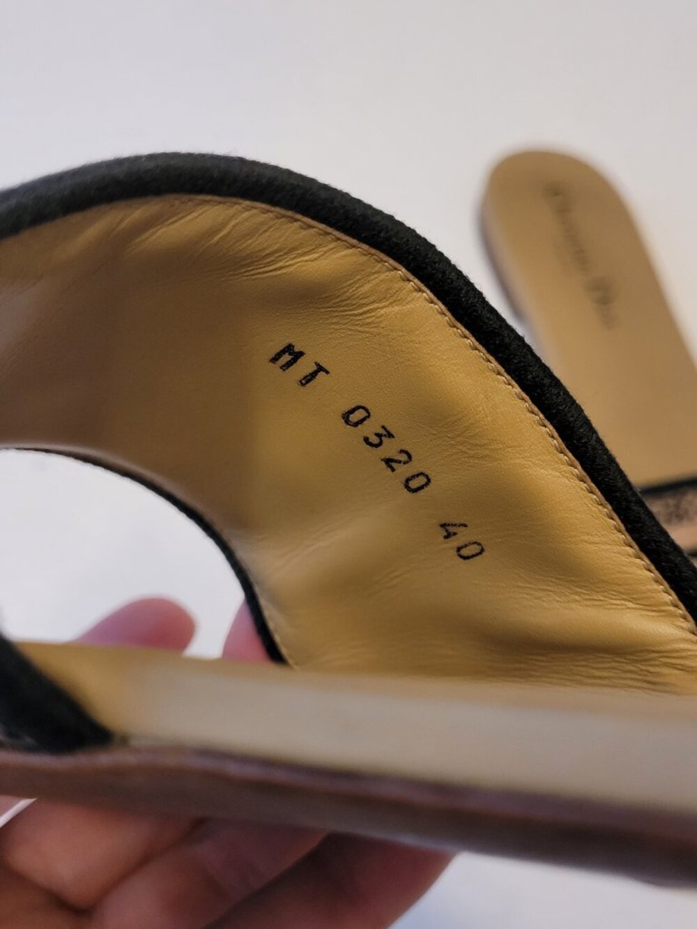 Christian Dior Dway Slide Sandals in Black Beige 40 - Picture 5 of 11